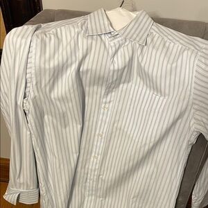 Paul Smith Men's Striped White Shirt (French cuffs)